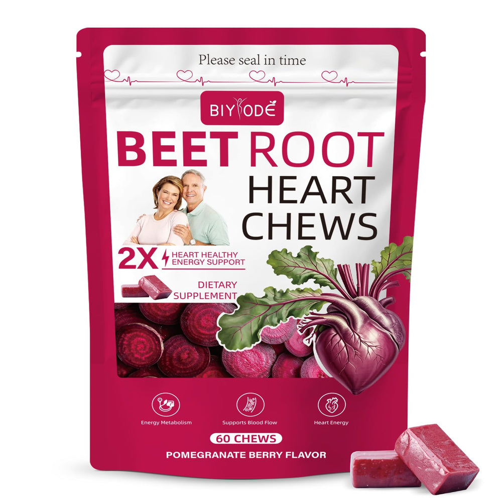 BIYODE Beet Root Chews bottle with label