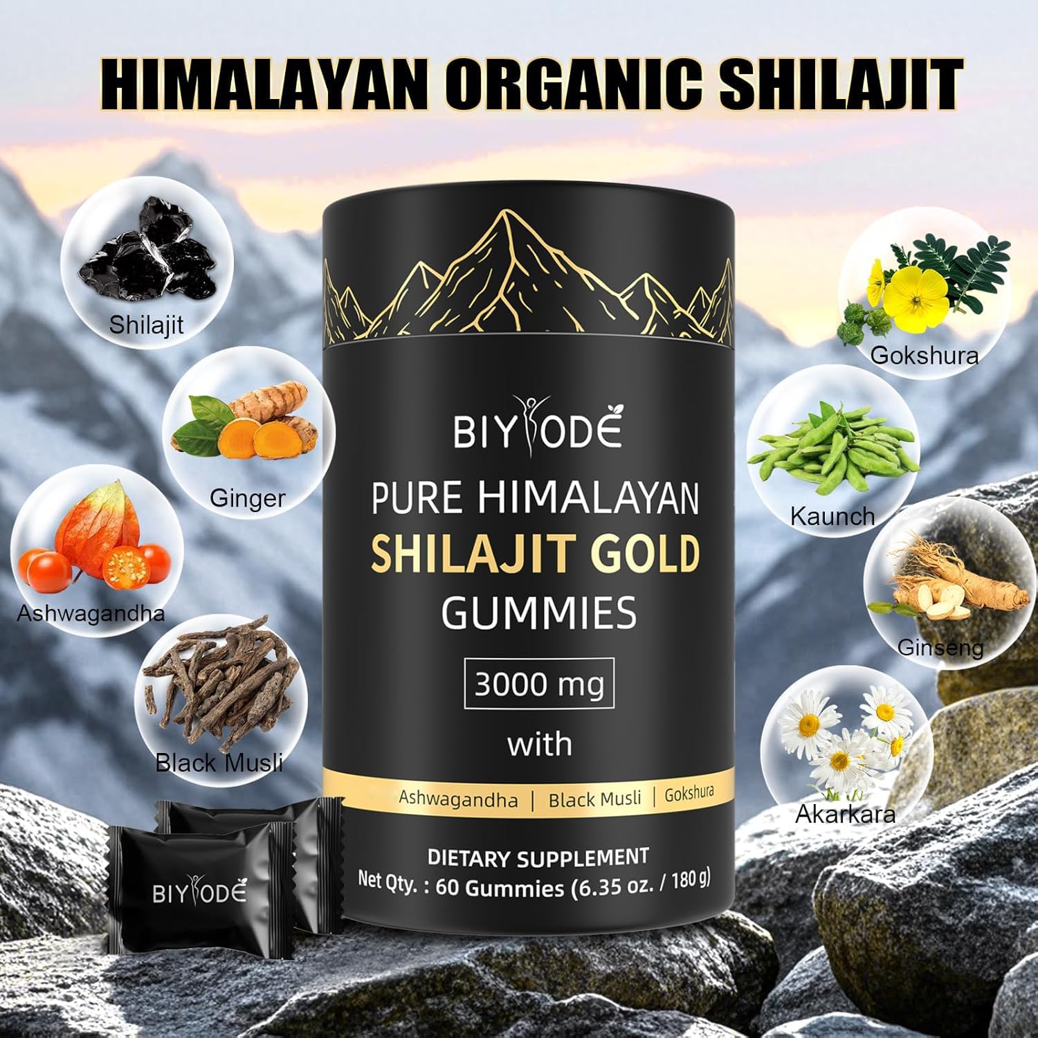 Shilajit Gummies with 85 micronutrients
