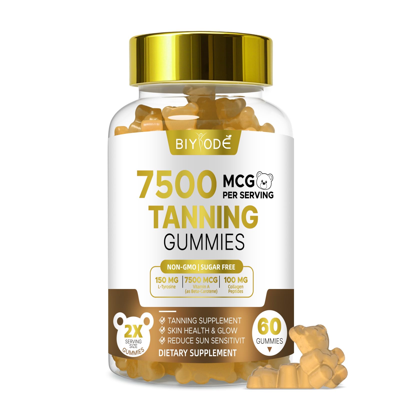 BIYODE Tanning Gummies hero shot