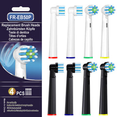 BKIX replacement brush head for Braun Oral-B Pro 500 and 1000, 8-pack