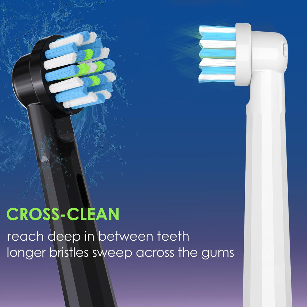 Medium-soft bristles on BKIX replacement toothbrush head