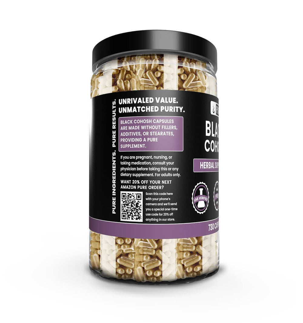 Ingredients listing for Black Cohosh 730 capsules