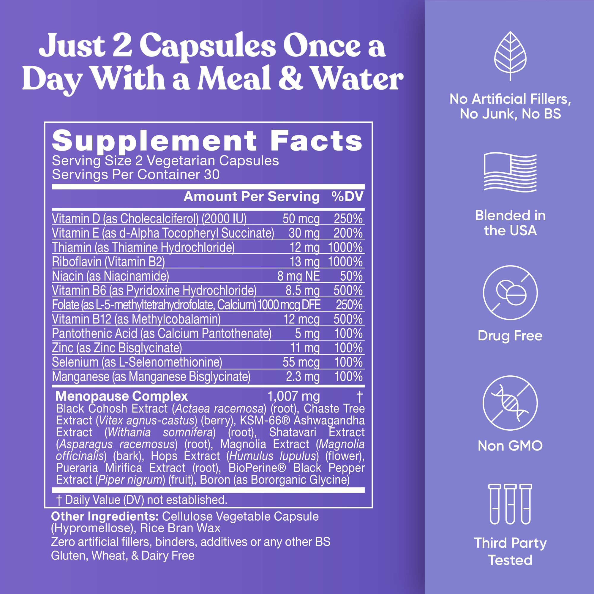 Black Cohosh extract for hormonal balance