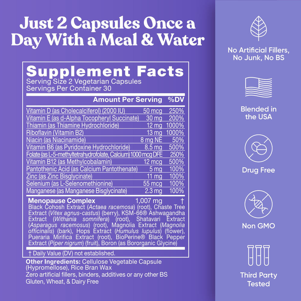 Black Cohosh extract for hormonal balance