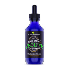Front view of Black Earth Zeolite with Humic Fulvic Acids 4 Fl Oz bottle