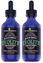 Black Earth Zeolite with Humic and Fulvic Acids detox product bottle