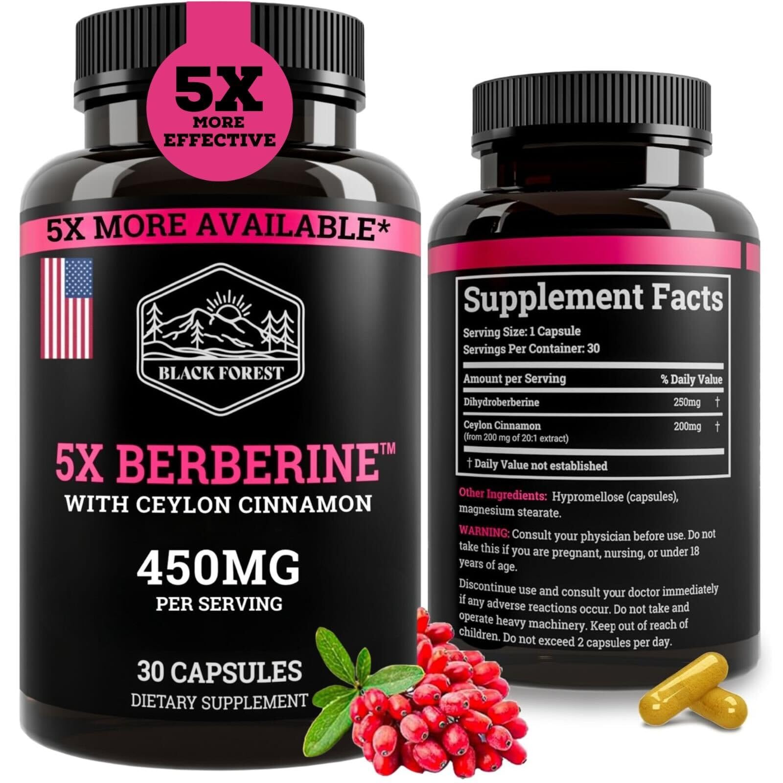 Black Forest 5X Berberine DHB bottle