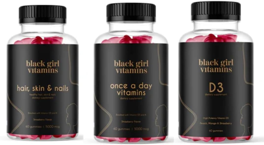 Hero shot of Black Girl Vitamins Look Good Feel Good Bundle