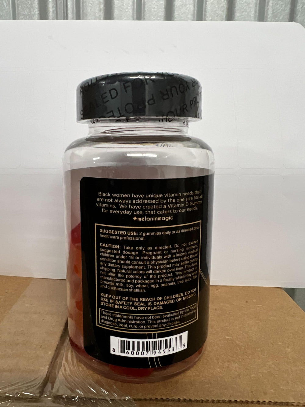 Two-pack box packaging for Black Girl Vitamins Vitamin D3 Gummies