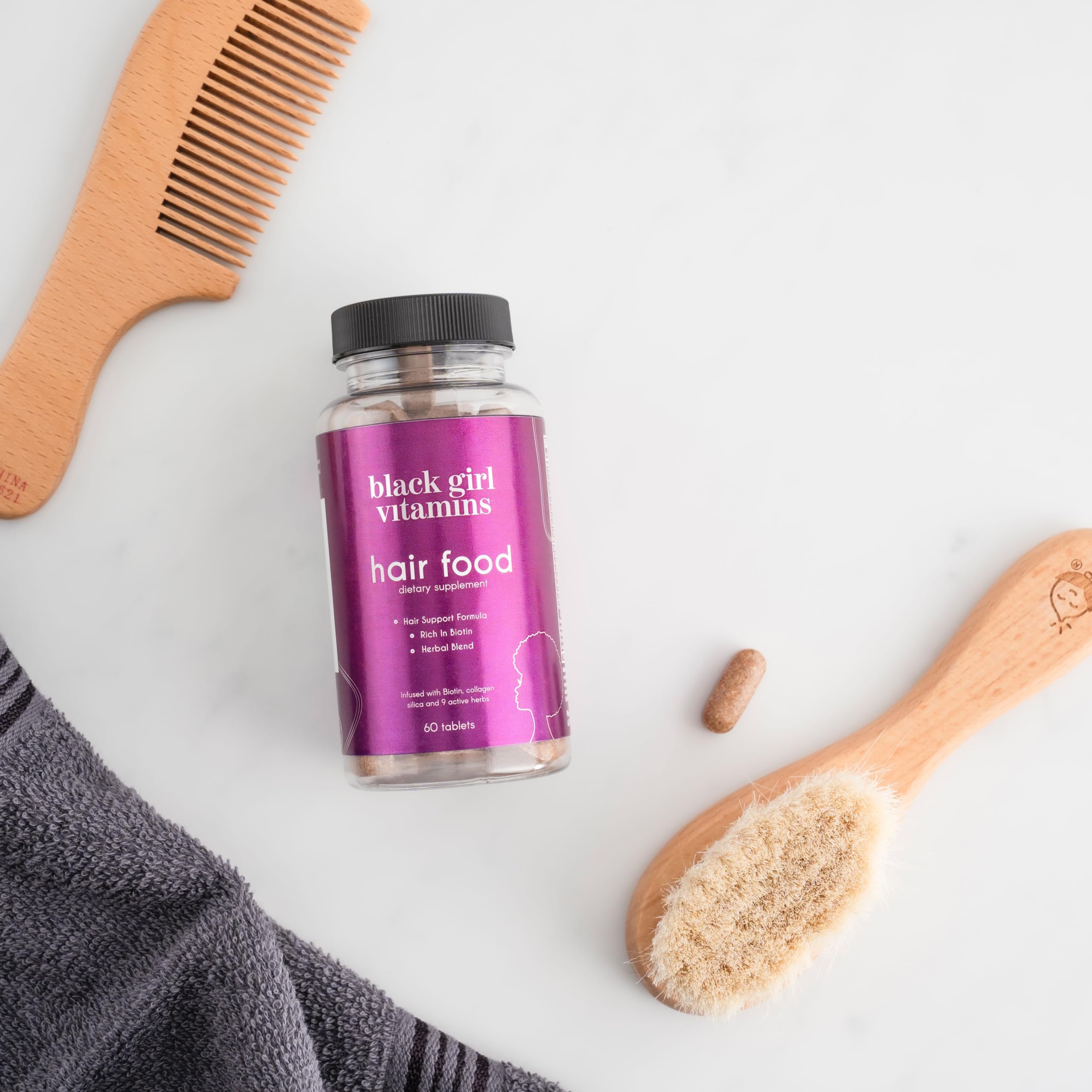 Nutritional facts and ingredients panel for Hair Food