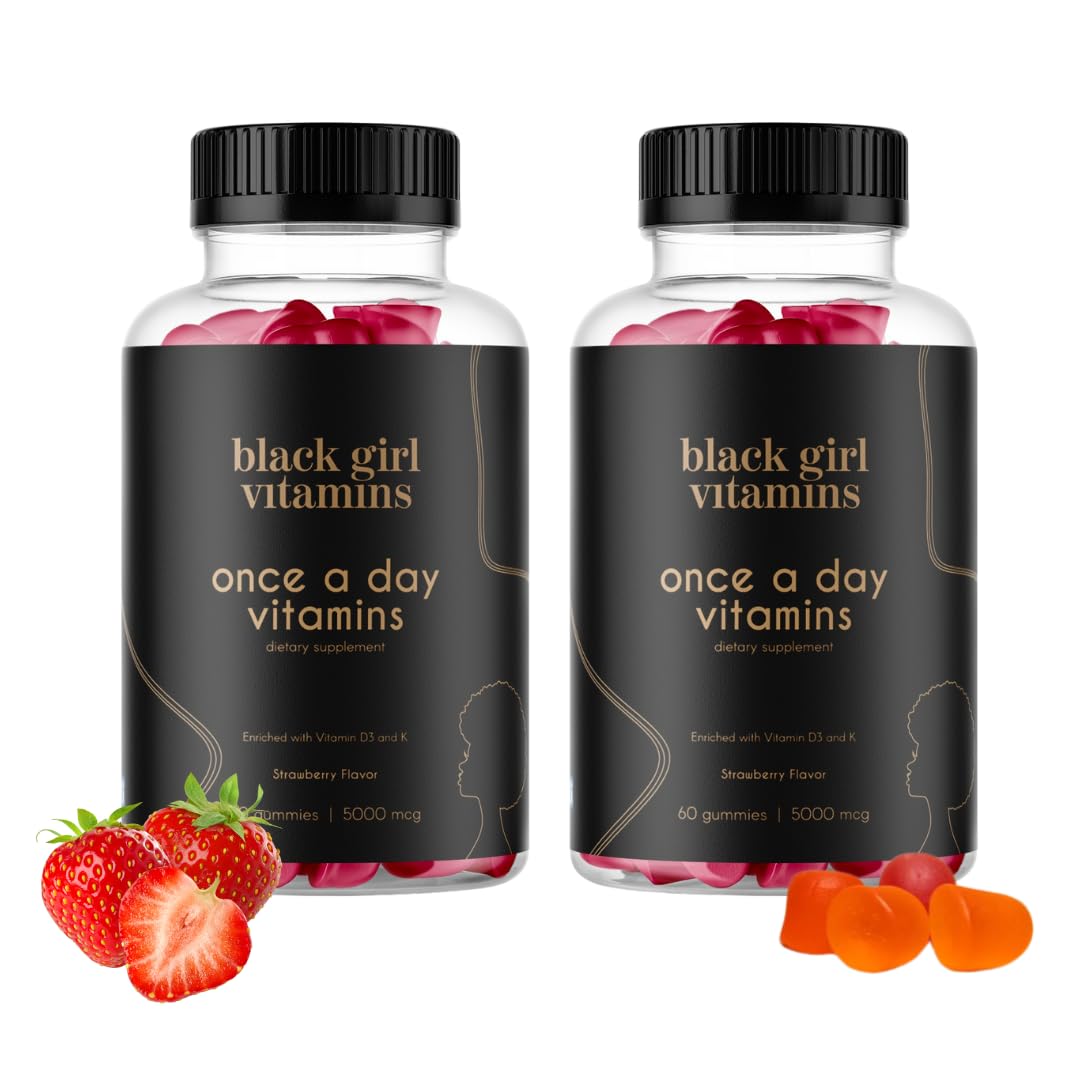Hero image of Black Girl Vitamins Once a Day strawberry gummy