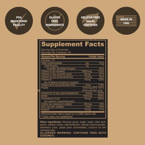 Product packaging showing label for Black Girl Vitamins Once a Day multivitamin gummy