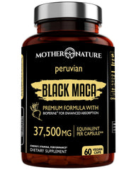 Black Maca Root 50:1 Extract 37,500mg in 60 capsules