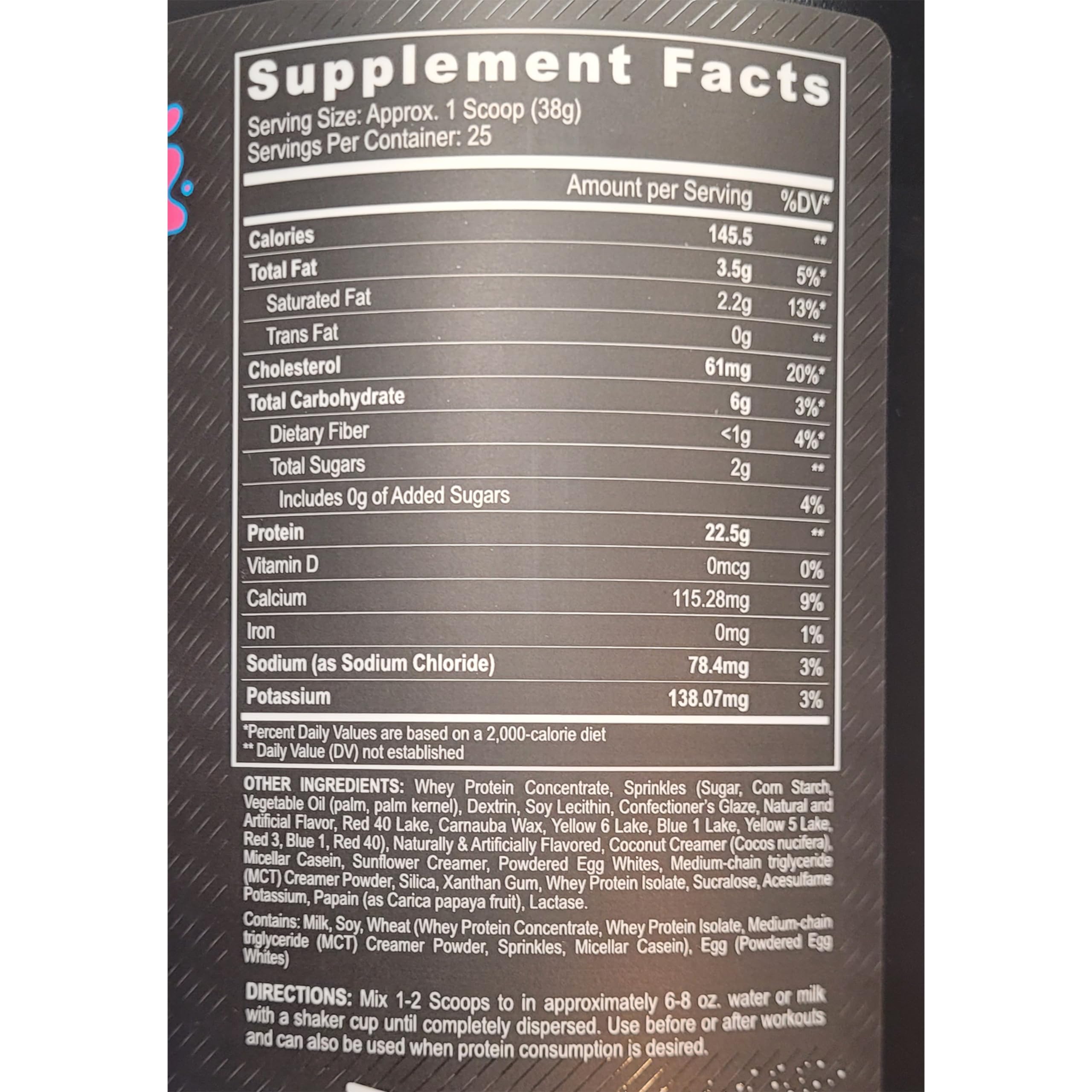 Black Magic Multi-Source Protein birthday cake shake-glass convenient pre-post-workout fueling option