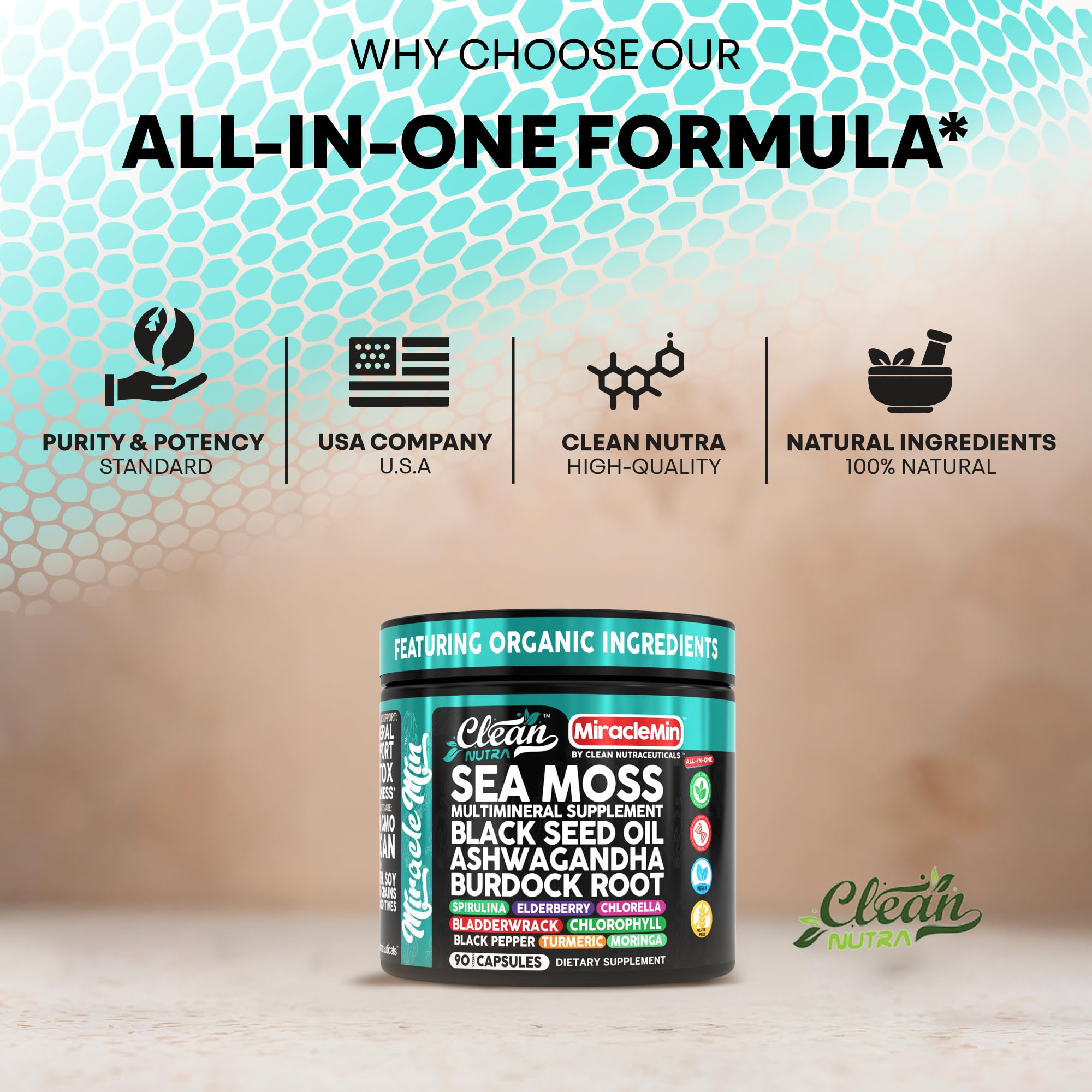 Black Pepper Extract in Sea Moss for Enhanced Nutrient Absorption