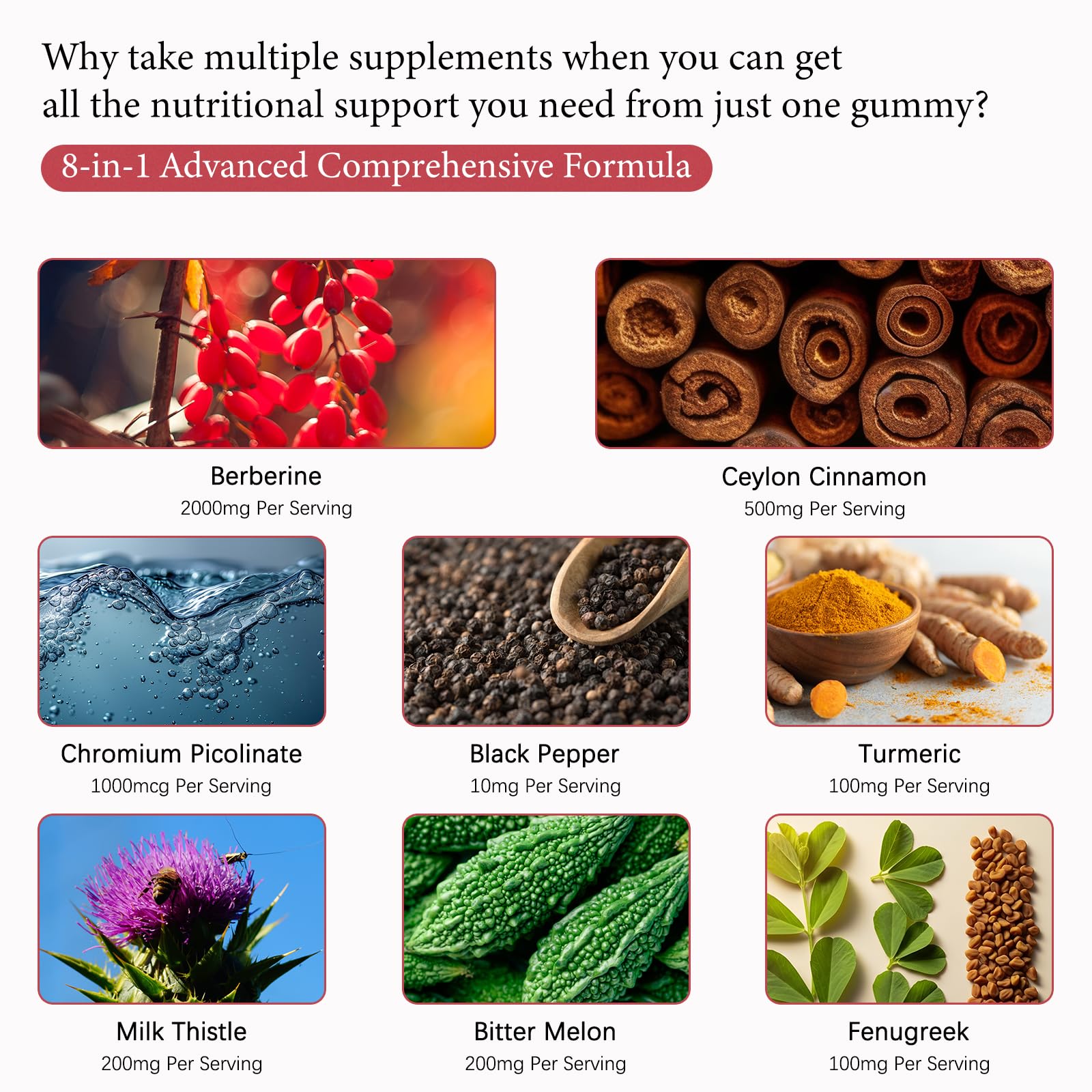 Black pepper for absorption in berberine formula