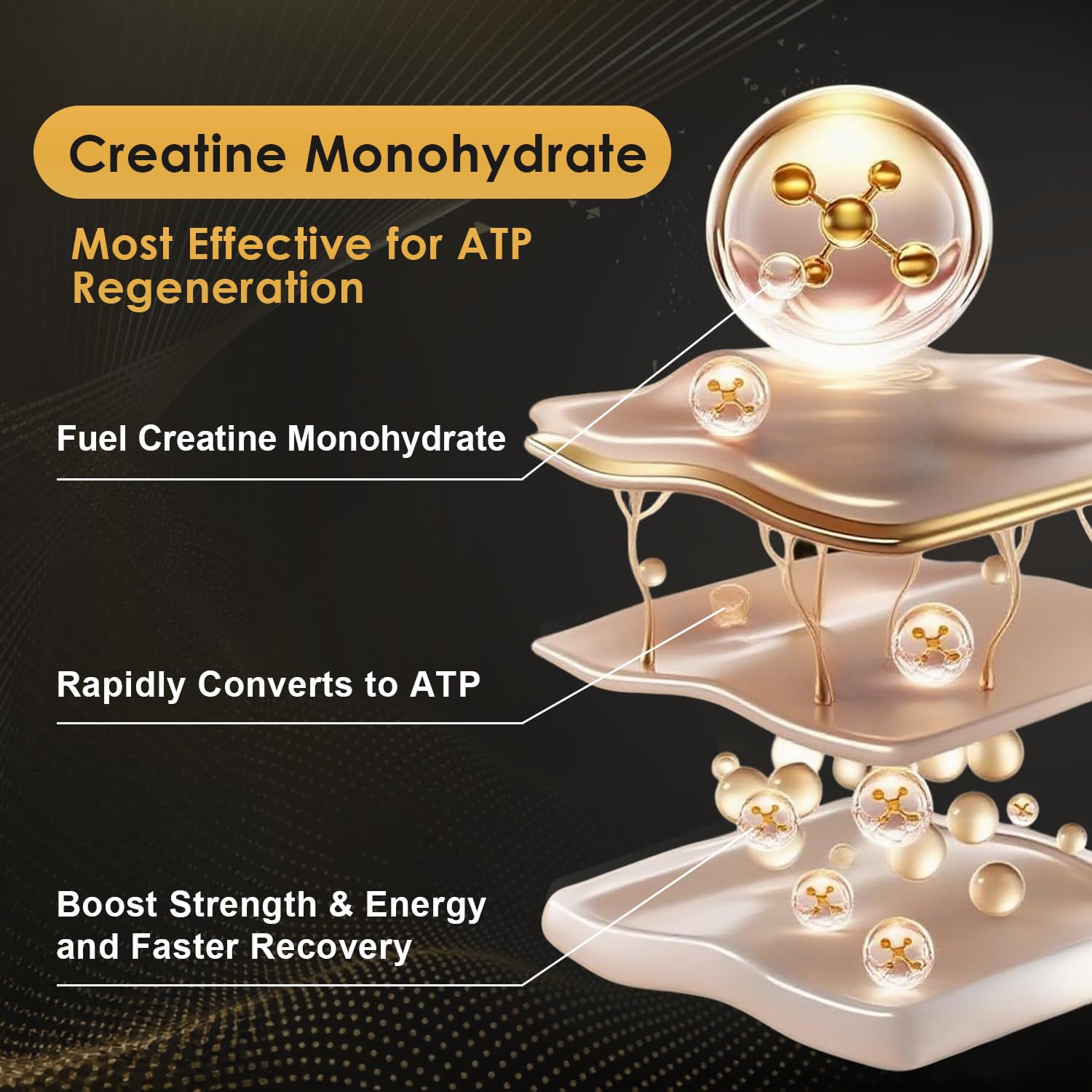 Supplement blend featuring black pepper extract, HMB calcium, and vitamin D