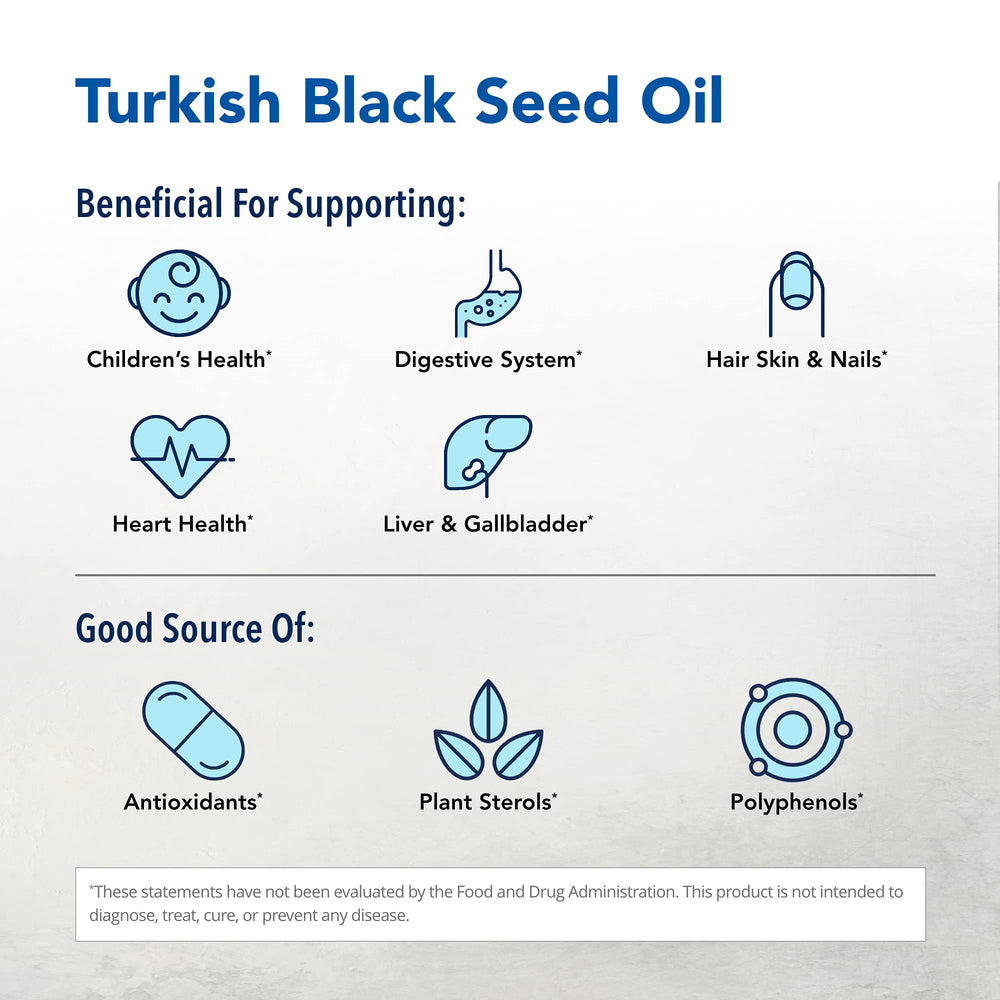 Ingredients excerpt image for Black Seed Oil 32 oz