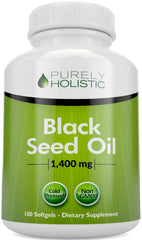Bottle of Black Seed Oil Capsules (180 softgels)