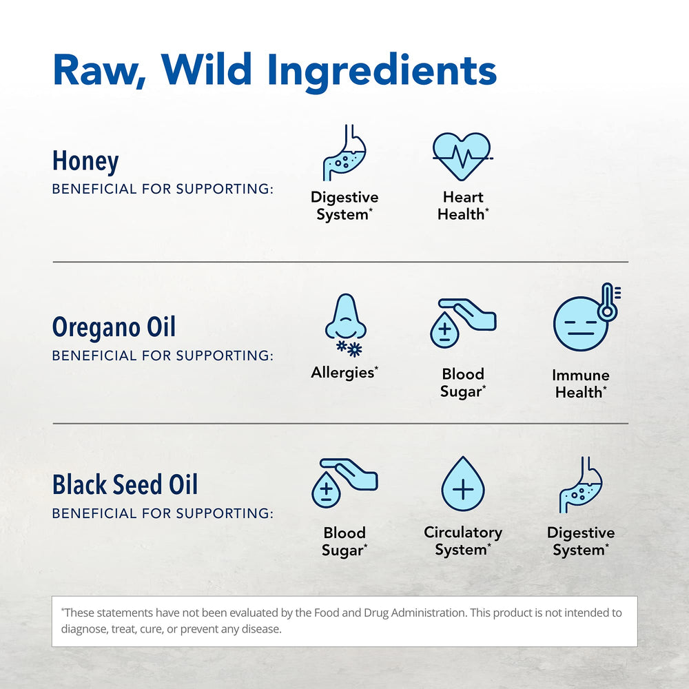 Black seed oil as an ingredient illustration