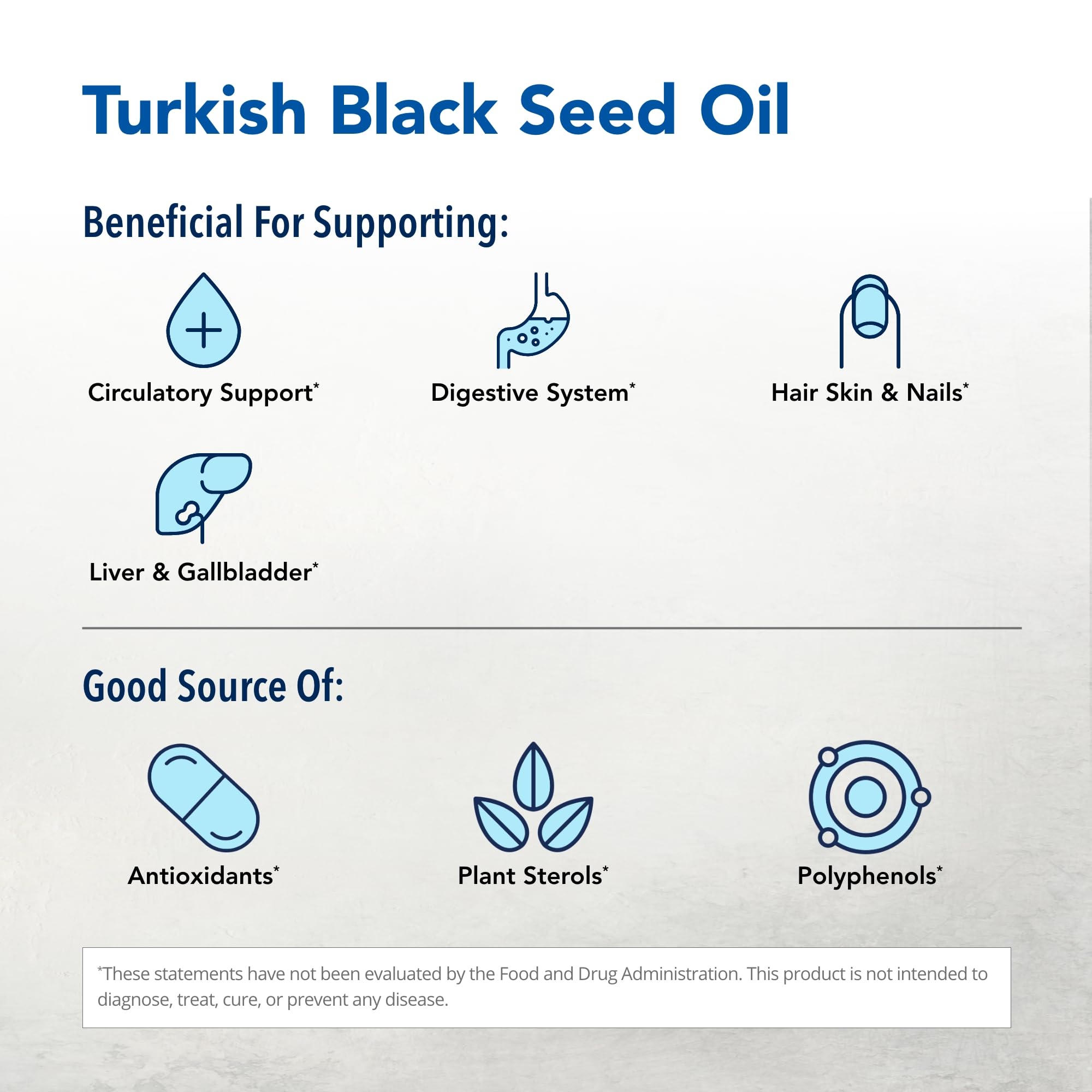 Black Cumin seed oil ingredients (Nigella sativa)