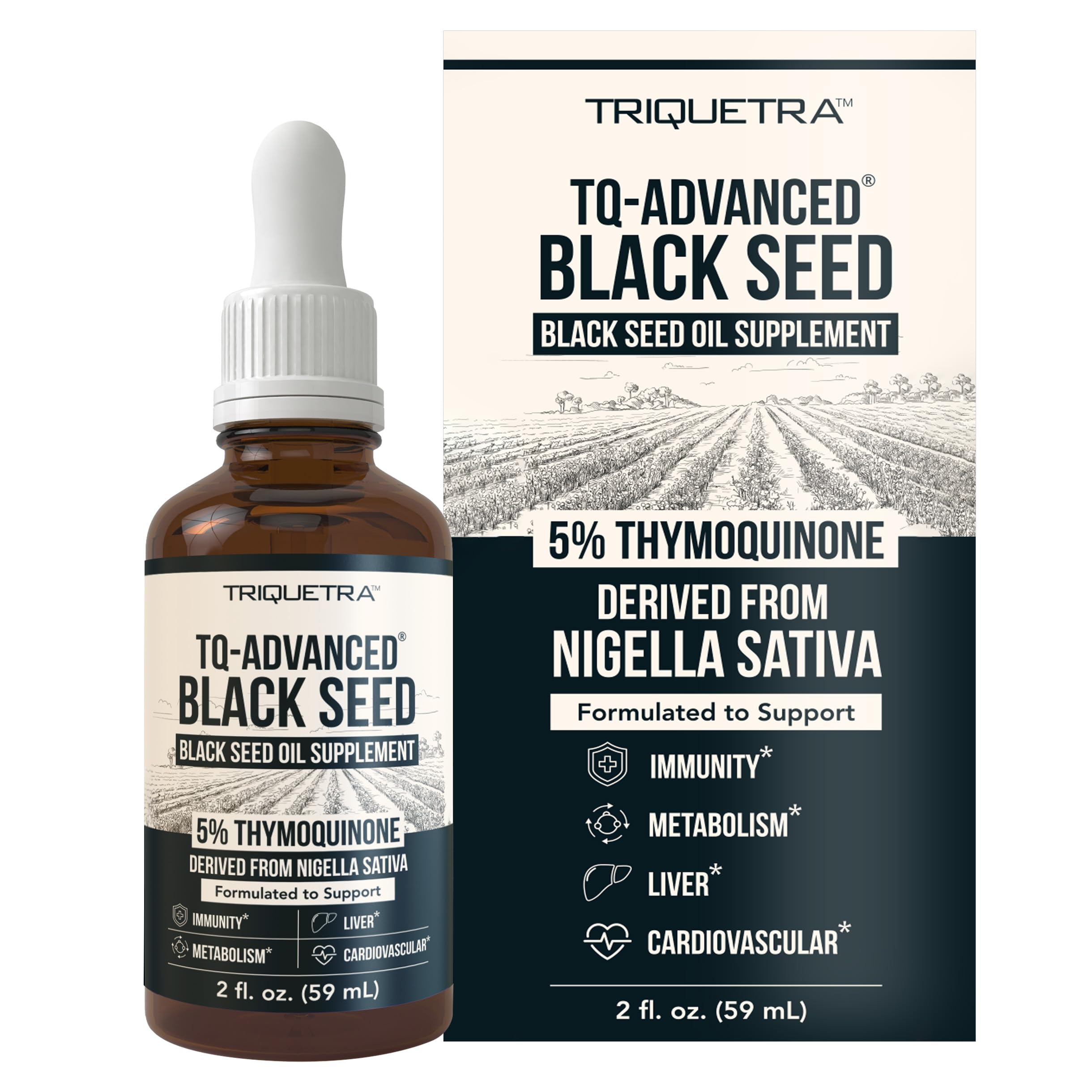 TQ-Advanced Black Seed Oil Liquid bottle with 30 servings