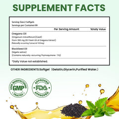 Blend of Black Seed Oil and Oregano Oil Extracts