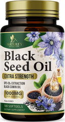 Bottle of Black Seed Oil Softgels 1000mg - 180 softgels
