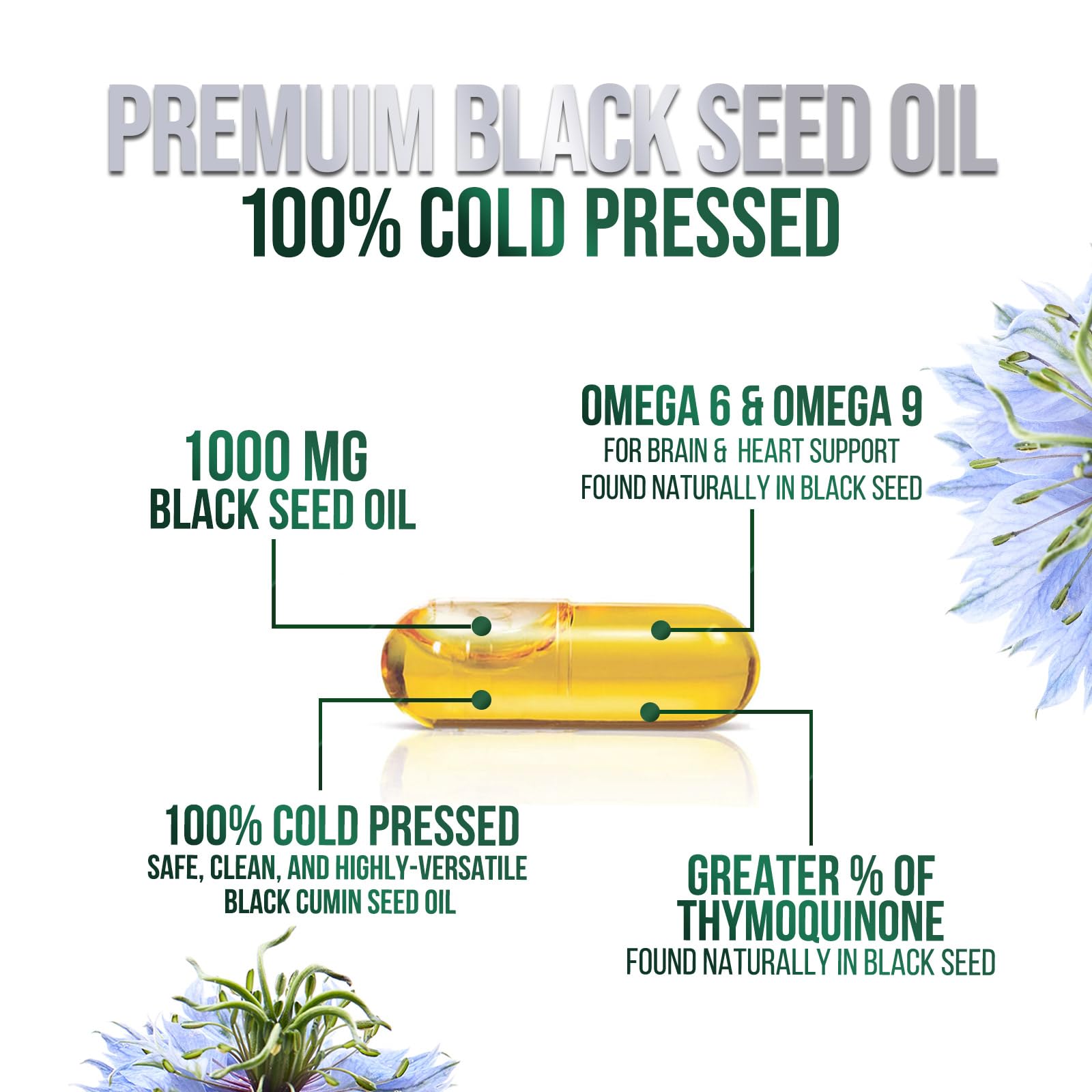Antioxidants and immune support from black seed oil