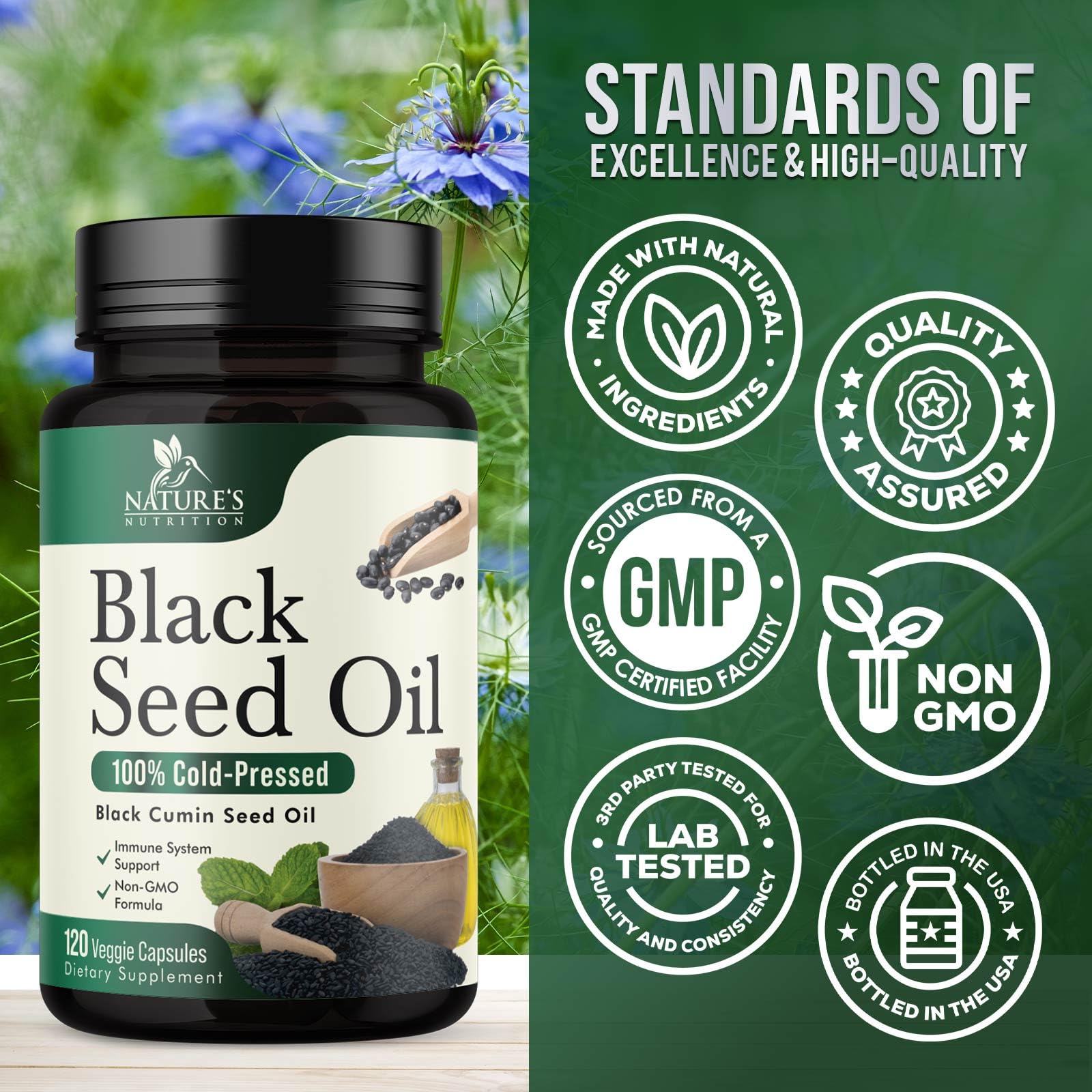 Recommended dosage and usage for Black Seed Oil Softgels