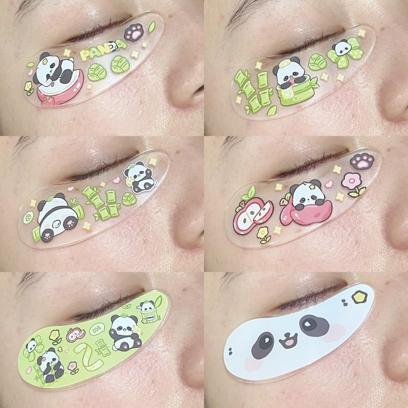 Bear-inspired eye patch design for lower lashes