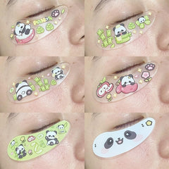 Bear-inspired eye patch design for lower lashes