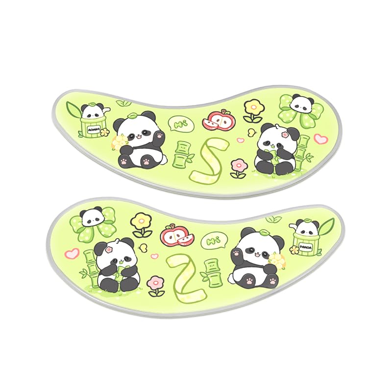 Flexible silicone eye patches with self-adhesive backing