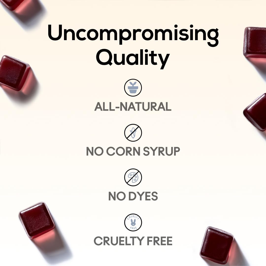 Blackberry flavor gummies from TrueMushroom Sleep Support line