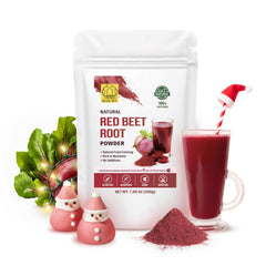 Black Hut Beetroot Powder package in resealable pouch preserves freshness for baking and beverages.