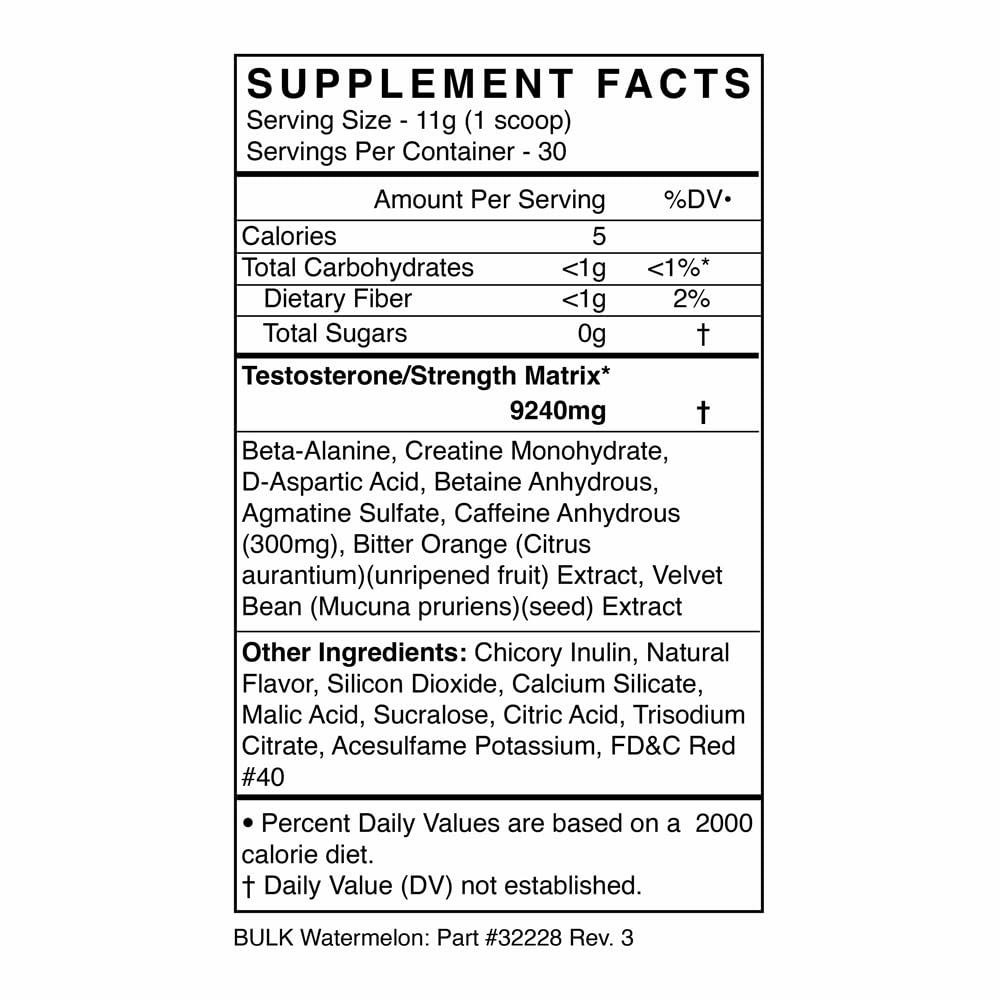 Product hero shot with 30 servings and watermelon flavor