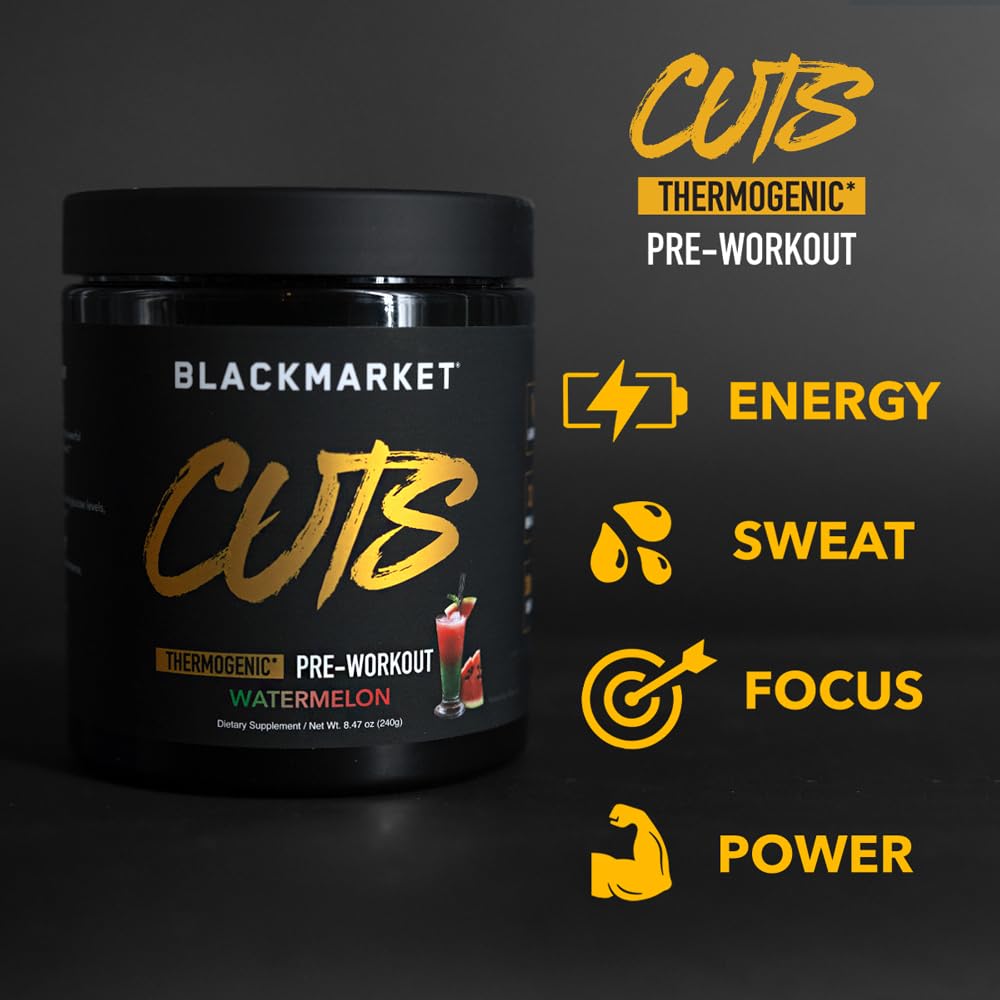 BLACKMARKET CUTS watermelon mix poured into glass for refreshing workout fuel