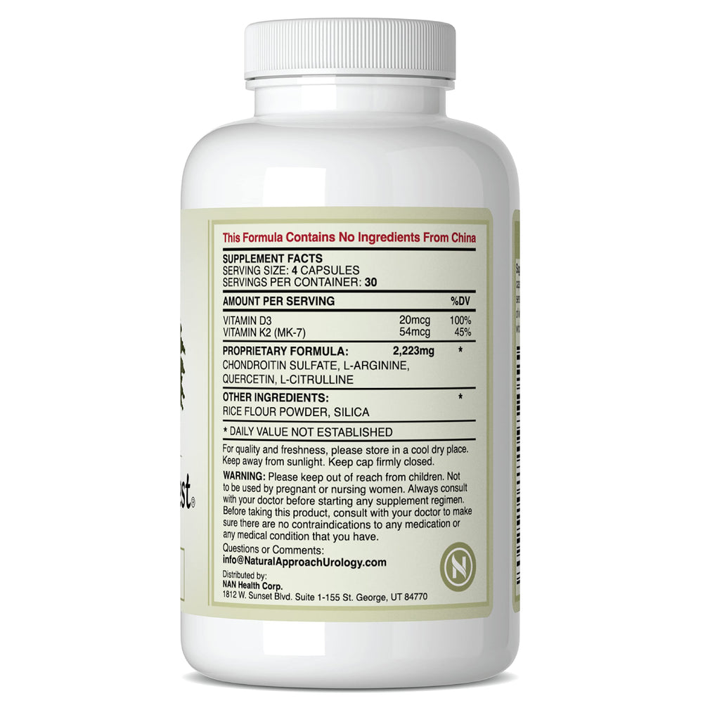 Bladder Rest produced in a GMP-certified facility in the USA