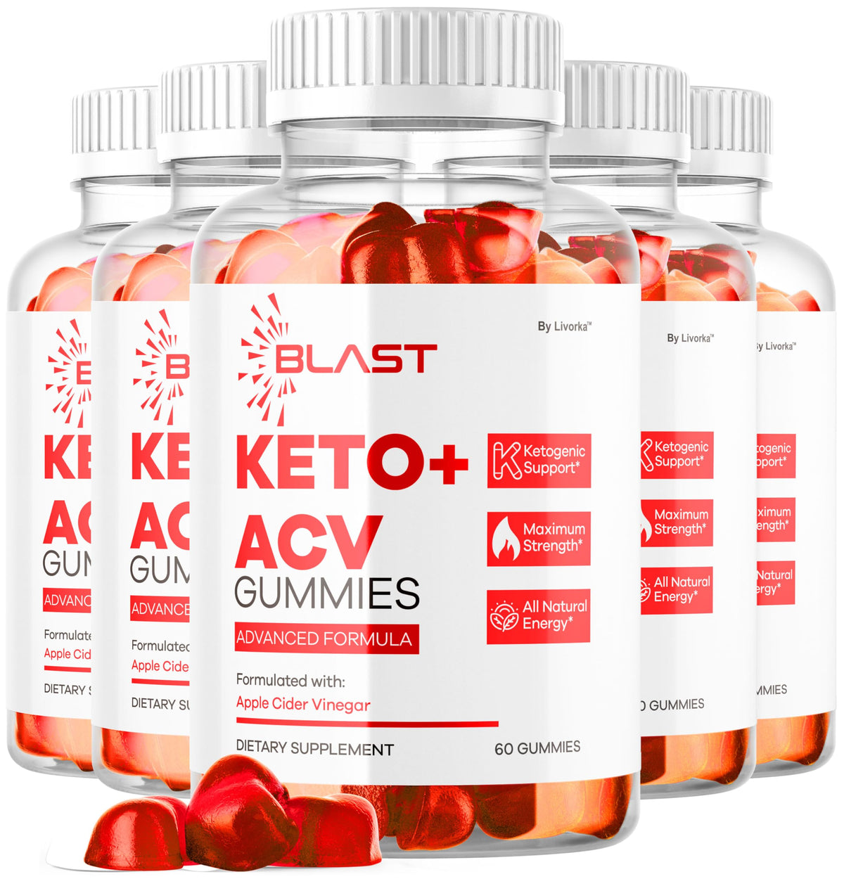 Blast Keto ACV Gummies bottle front view