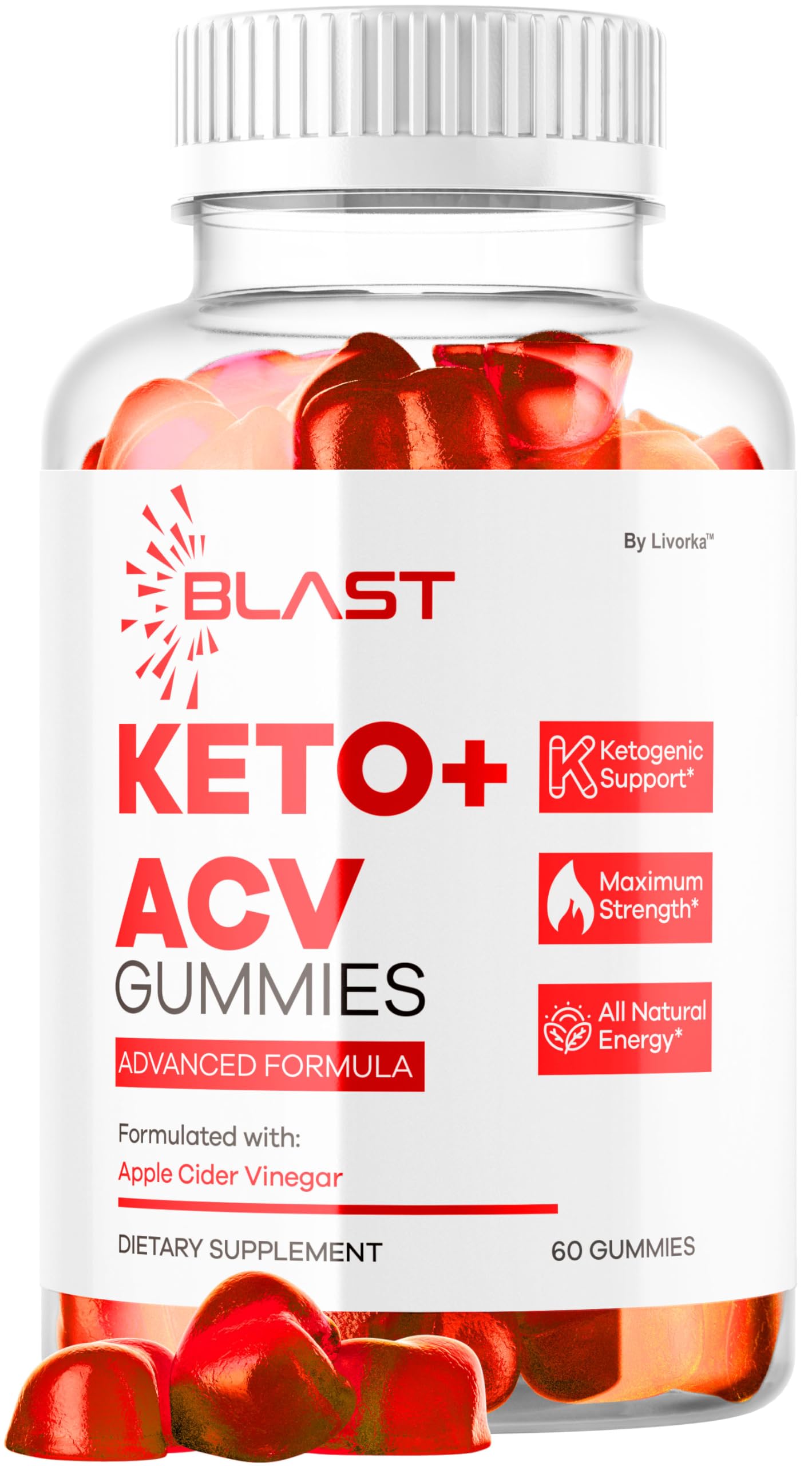 Blast Keto ACV Gummies bottle - front view