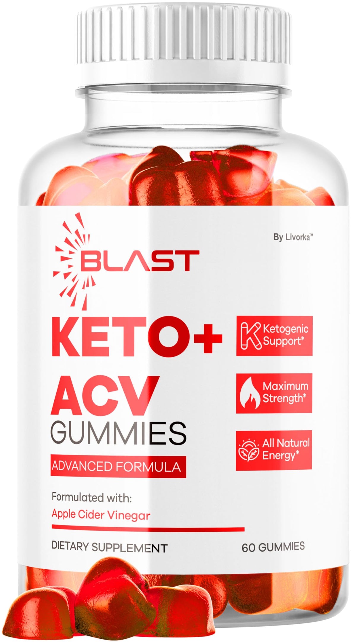 Blast Keto ACV Gummies bottle - front view