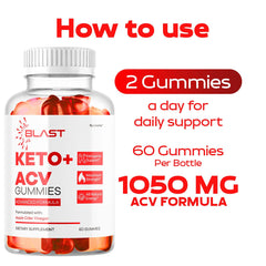 Close-up of Blast Keto ACV Gummies texture