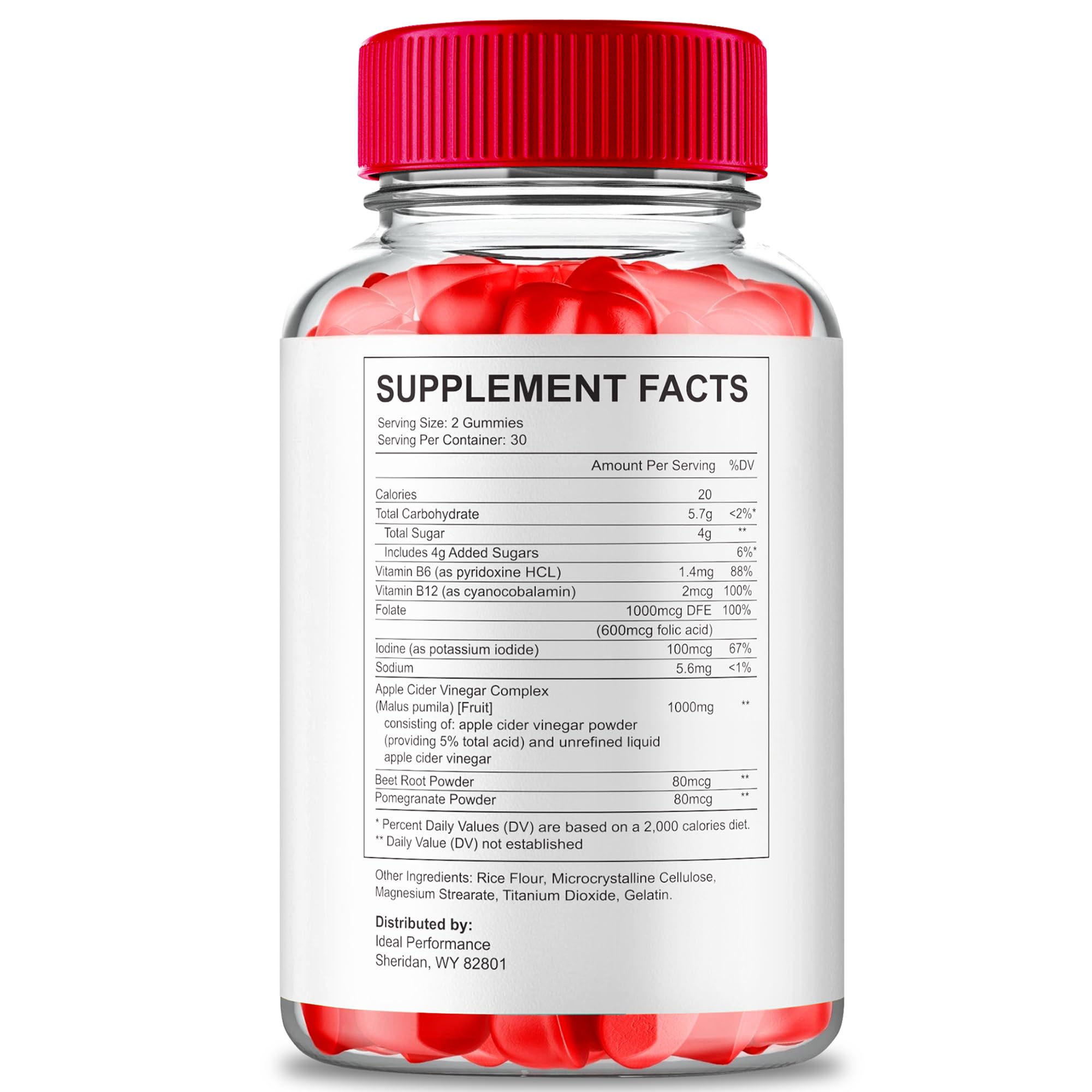 Blast Keto ACV Gummies bottle on label