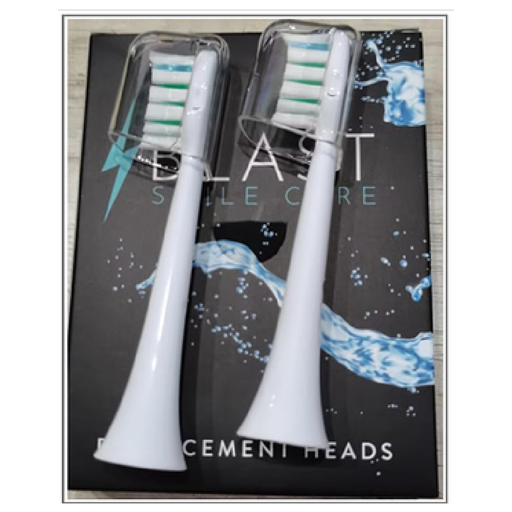 Soft-bristle Blast Smile Care replacement toothbrush heads for deep cleaning and plaque removal, compatible with major electric toothbrush brands.