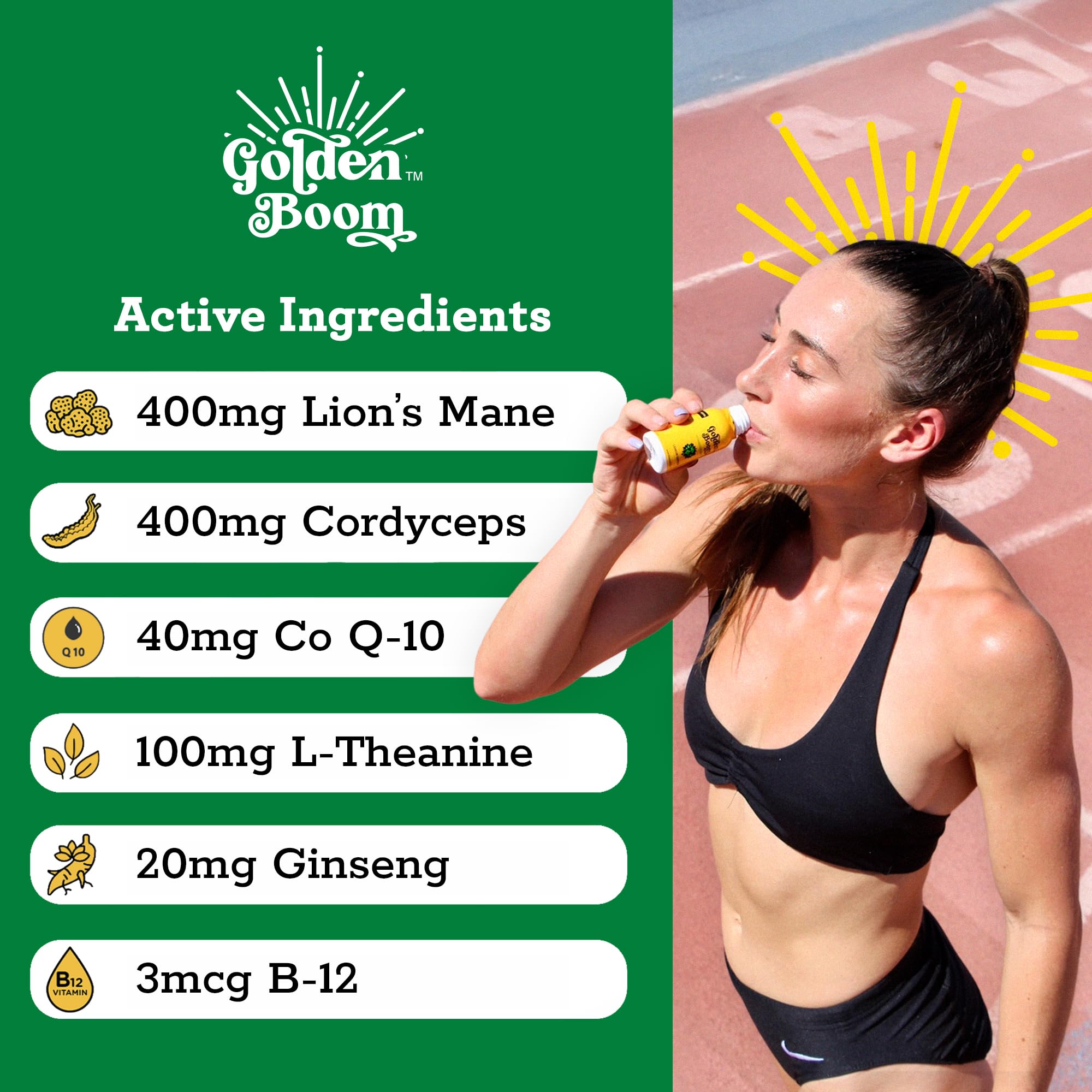 Blaze n Chill Golden Boom shot pour demonstrates quick energy for studying