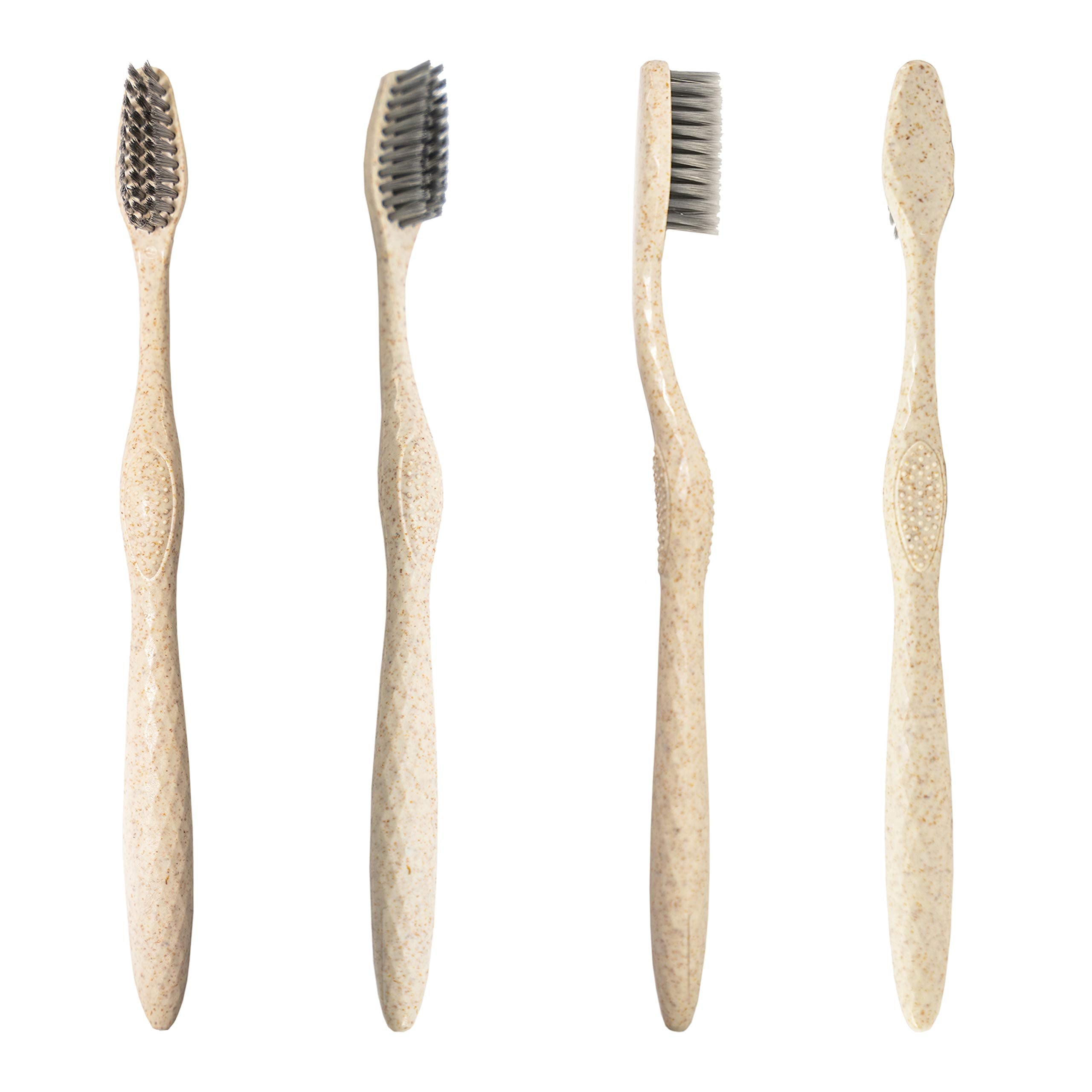 Toothbrushes in recycled paper packaging for sustainability