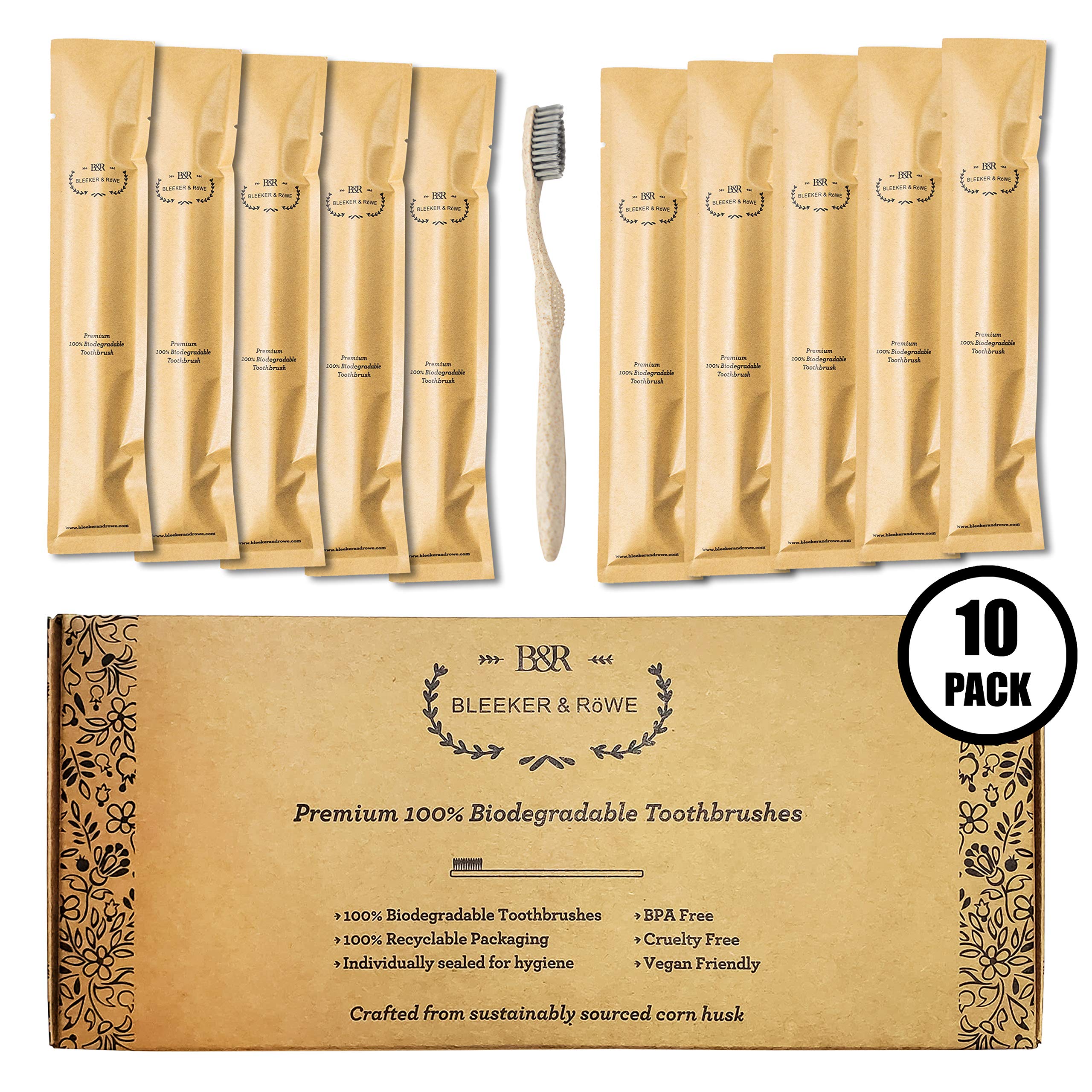 Toothbrush packaging with recyclable paper sleeve