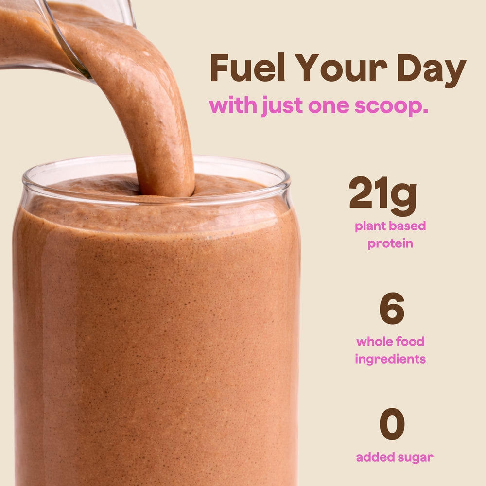 Blender Bombs Bomb Plant Protein scoop display demonstrates simple serving for daily protein