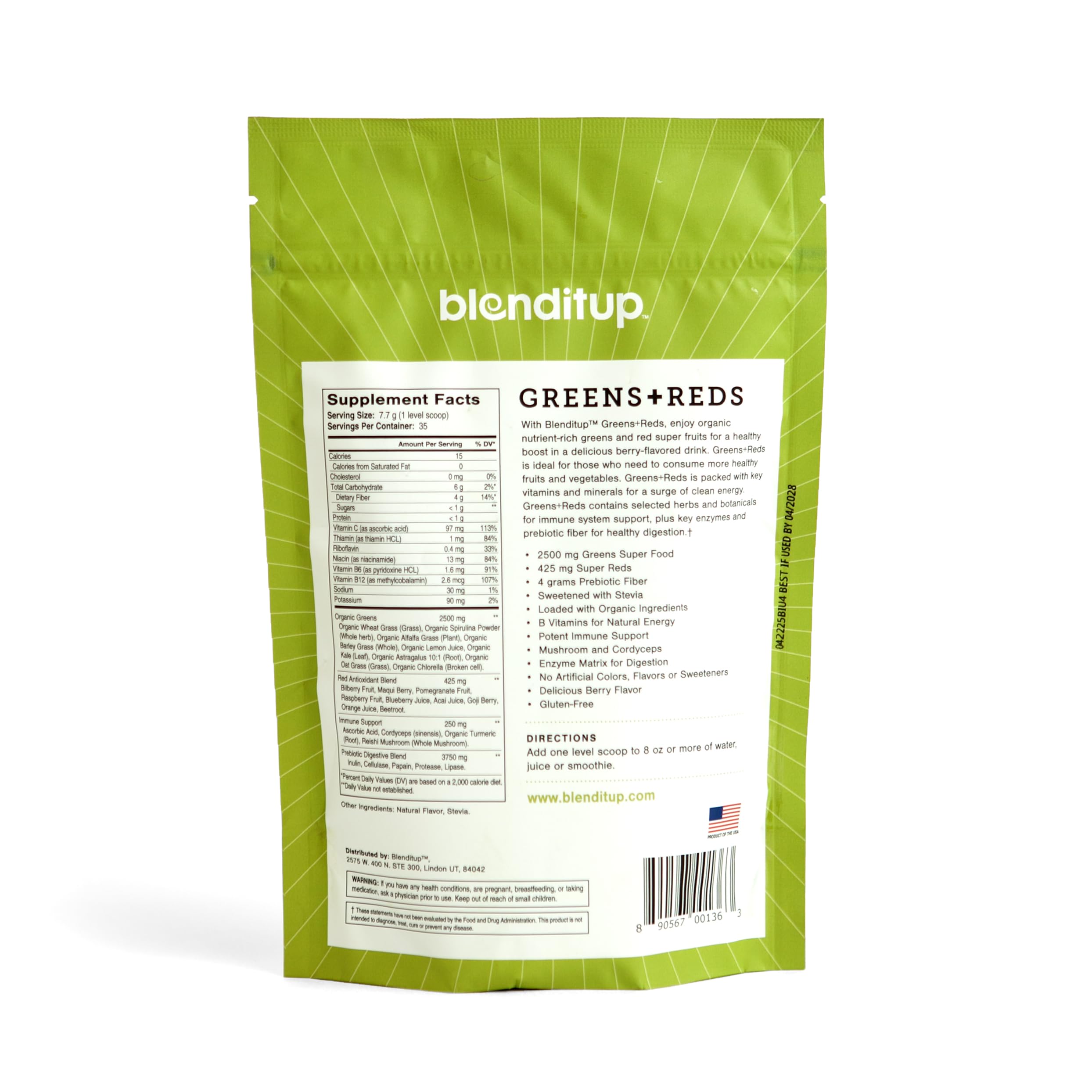 Berry flavored powder close-up