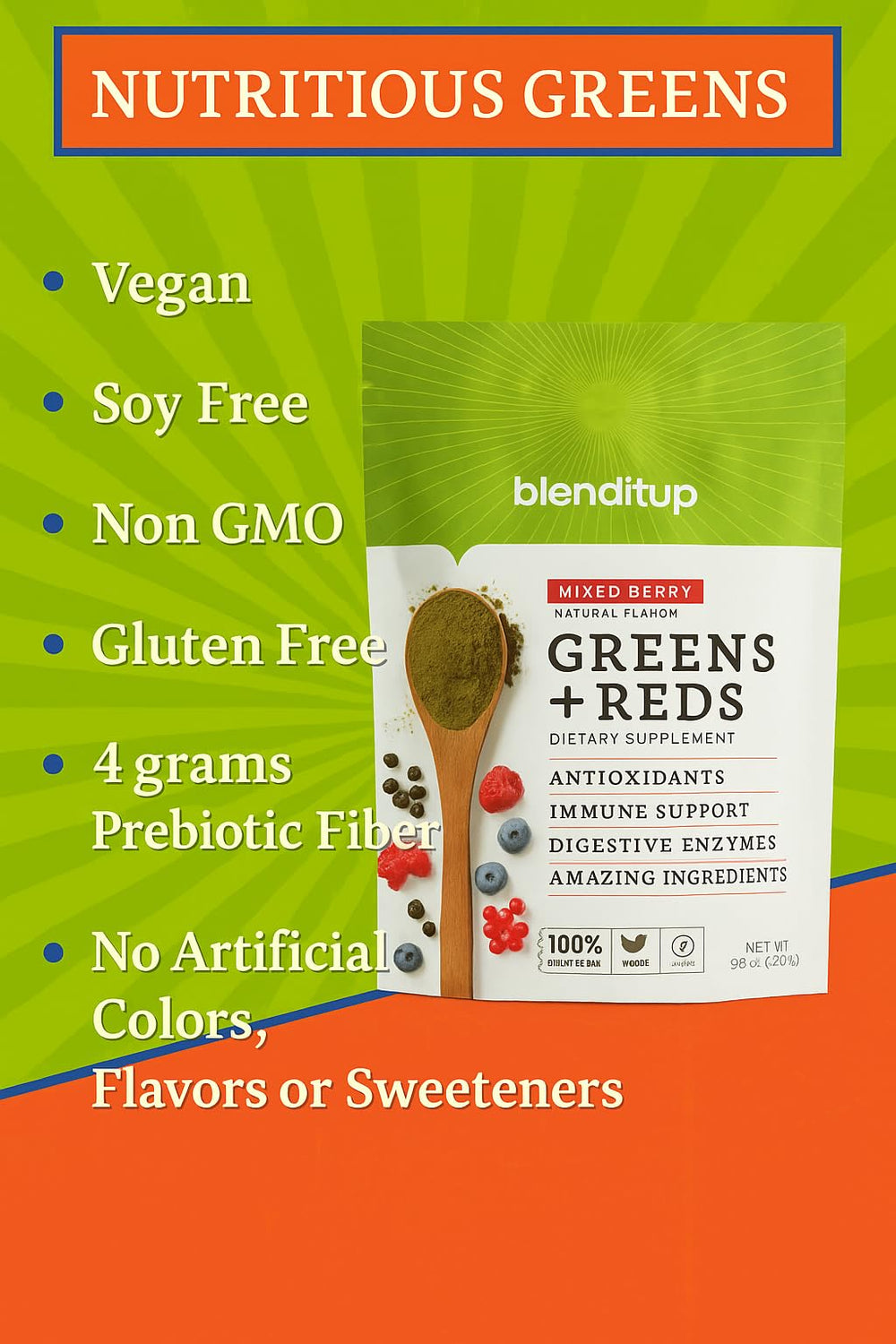 Product packaging showing nutrition label and enzyme matrix